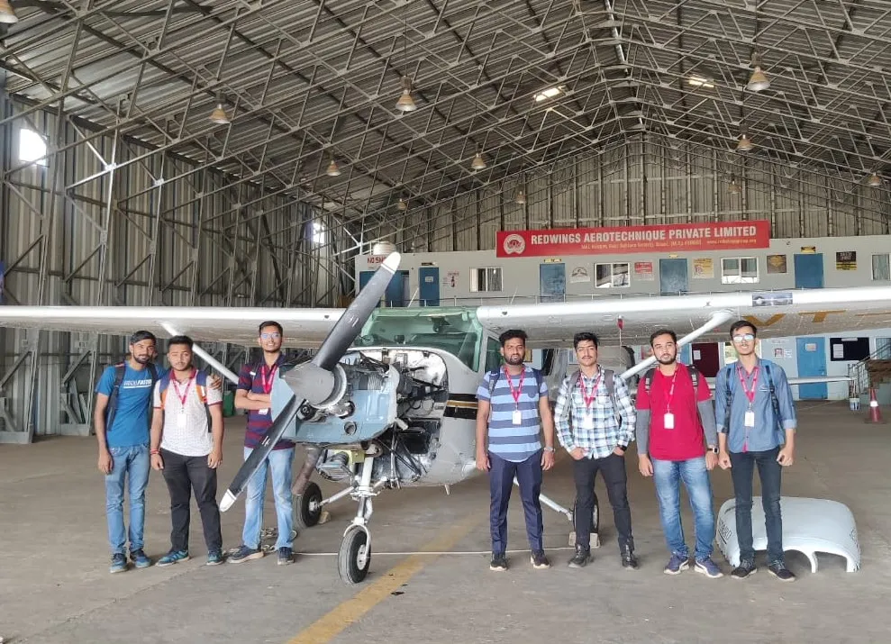 Students in the Redwings aircraft maintenance programme